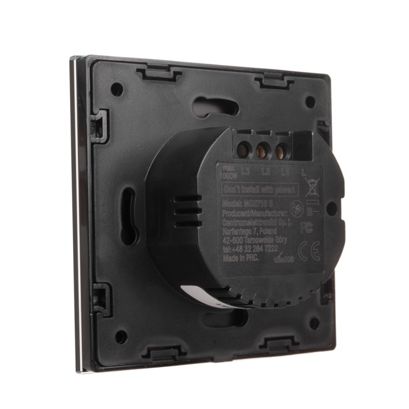 Touch Changeover Switch Light Switch Cross Switch Wall Switch Stair Switch with Color Change LED Backlight Recessed Switch 1-Fold Round White Touch Changeover Switch Light Switch Cross Switch Wall Switch Stair Switch with Color Change LED Backlight Recessed Switch 1-Fold Round White