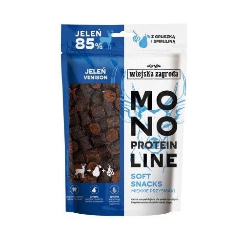 WIEJSKA ZAGRODA Monoprotein line Soft snacks Deer - dog treat - 115g WIEJSKA ZAGRODA Monoprotein line Soft snacks Deer - dog treat - 115g