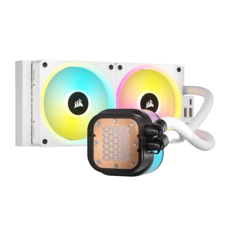 Corsair H100I Processor Hybrid cooler 12 cm White Corsair H100I Processor Hybrid cooler 12 cm White