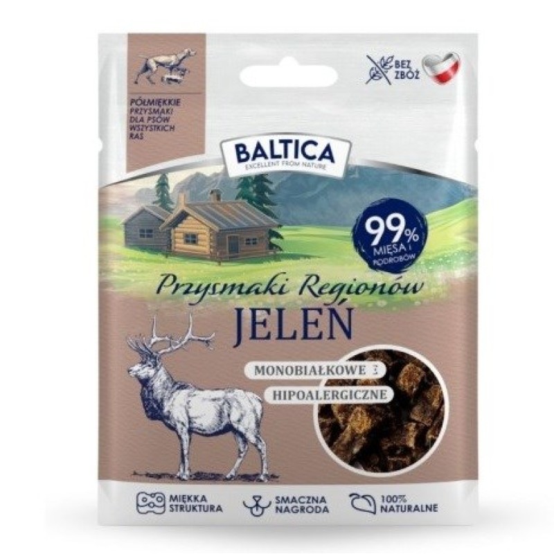 BALTICA Przysmaki regionów Monoprotein Deer - dog treat - 30g BALTICA Przysmaki regionów Monoprotein Deer - dog treat - 30g