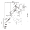 TV & Monitor Wall Mount Maclean MC-758 Brackets