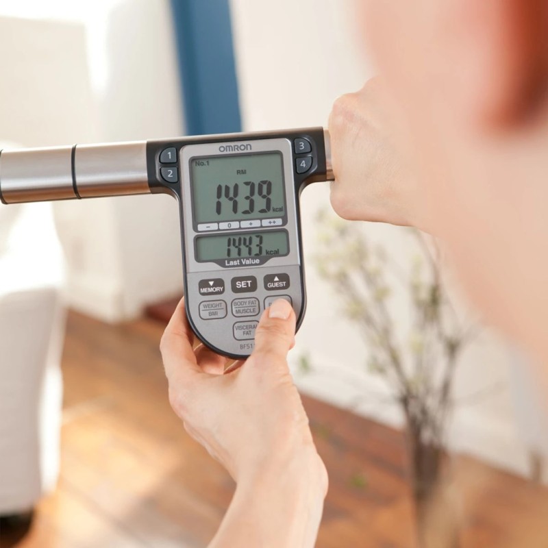 Omron BF511 Square Blue Electronic personal scale Omron BF511 Square Blue Electronic personal scale