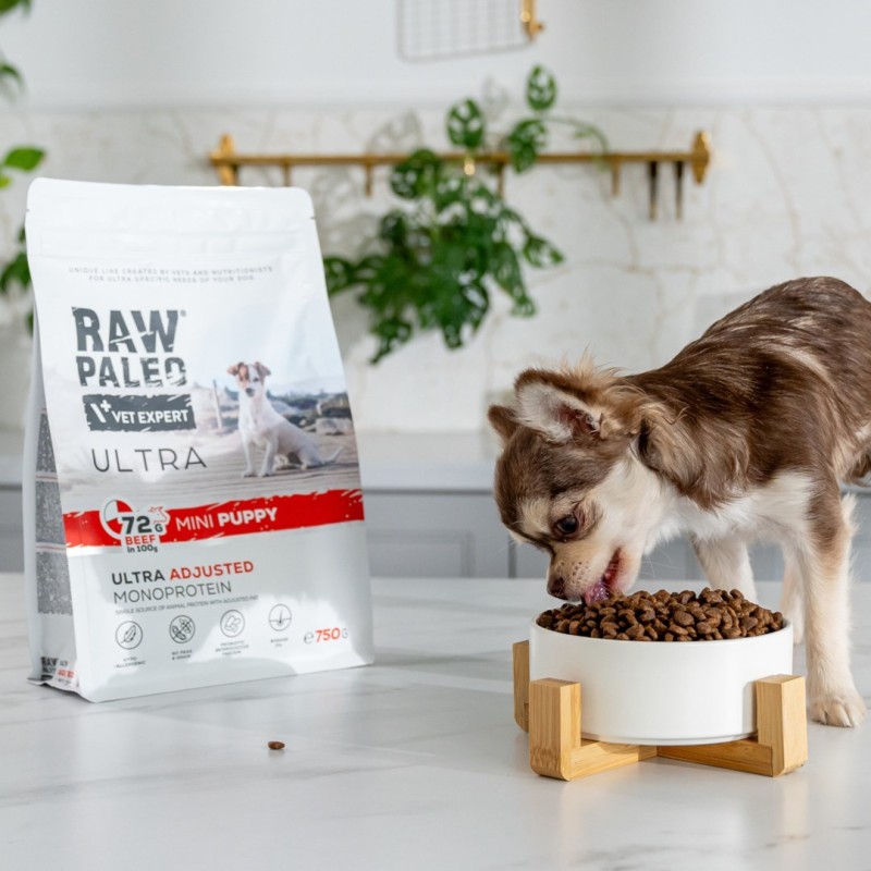 RAW PALEO Ultra Mini Puppy Beef - dry food for puppies of small breeds - 8 kg RAW PALEO Ultra Mini Puppy Beef - dry food for puppies of small breeds - 8 kg