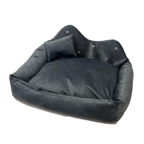GO GIFT Prince grey XL - pet bed - 60 x 45 x 10 cm