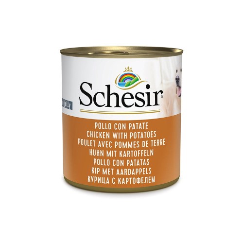 SCHESIR Chicken with potatoes in jelly - wet dog food - 285g SCHESIR Chicken with potatoes in jelly - wet dog food - 285g