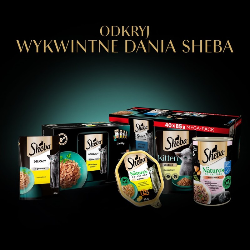 SHEBA Delicacy Poultry Flavours in jelly - wet cat food - 80x 85 g SHEBA Delicacy Poultry Flavours in jelly - wet cat food - 80x 85 g