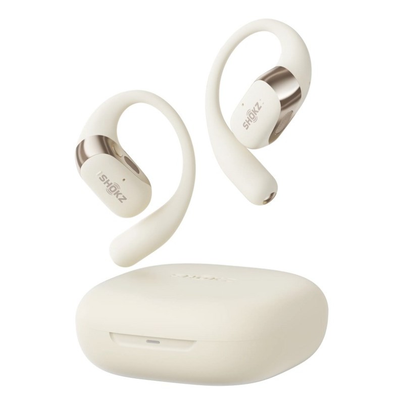 SHOKZ OpenFit 2 Headphones Wireless Ear-hook Calls/Music/Sport/Everyday Beige SHOKZ OpenFit 2 Headphones Wireless Ear-hook Calls/Music/Sport/Everyday Beige