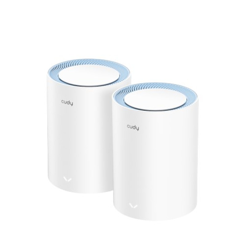 Cudy M1200 2-pack Dual-band (2.4 GHz / 5 GHz) Wi-Fi 5 (802.11ac) White 1 Internal Cudy M1200 2-pack Dual-band (2.4 GHz / 5 GHz) Wi-Fi 5 (802.11ac) White 1 Internal