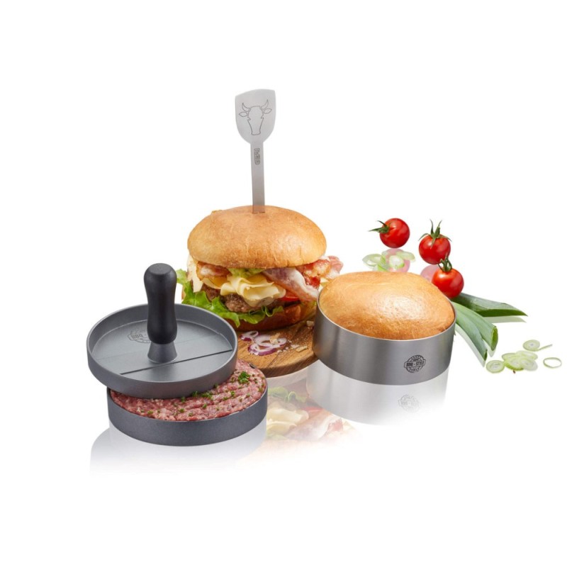 GEFU BBQ G-89494 - 3-piece burger set GEFU BBQ G-89494 - 3-piece burger set