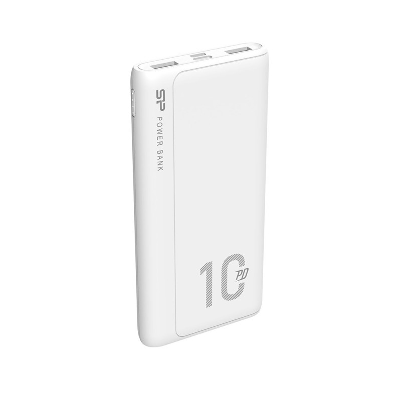 SILICON POWER QP15 Powerbank External battery 10000 mAh 2x USB QC 3.0 1x USB-C PD (SP10KMAPBKQP150W) White SILICON POWER QP15 Powerbank External battery 10000 mAh 2x USB QC 3.0 1x USB-C PD (SP10KMAPBKQP150W) White