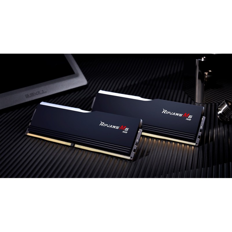 G.Skill Ripjaws M5 RGB F5-6000J3040F16GX2-RM5RK memory module 32 GB 2 x 16 GB DDR5 6000 MHz G.Skill Ripjaws M5 RGB F5-6000J3040F16GX2-RM5RK memory module 32 GB 2 x 16 GB DDR5 6000 MHz