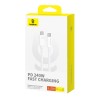 Baseus Superior USB C to USB C data cable 1 m 240 W White Baseus Superior USB C to USB C data cable 1 m 240 W White