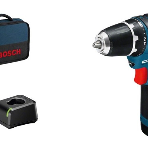 Bosch Akku-Bohrschrauber 12 V Li-Ion 1300 RPM Black, Blue, Red Bosch Akku-Bohrschrauber 12 V Li-Ion 1300 RPM Black, Blue, Red