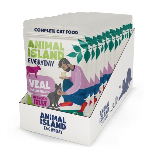 ANIMAL ISLAND Everyday Jelly Veal - wet cat food - 12 x 85g ANIMAL ISLAND Everyday Jelly Veal - wet cat food - 12 x 85g