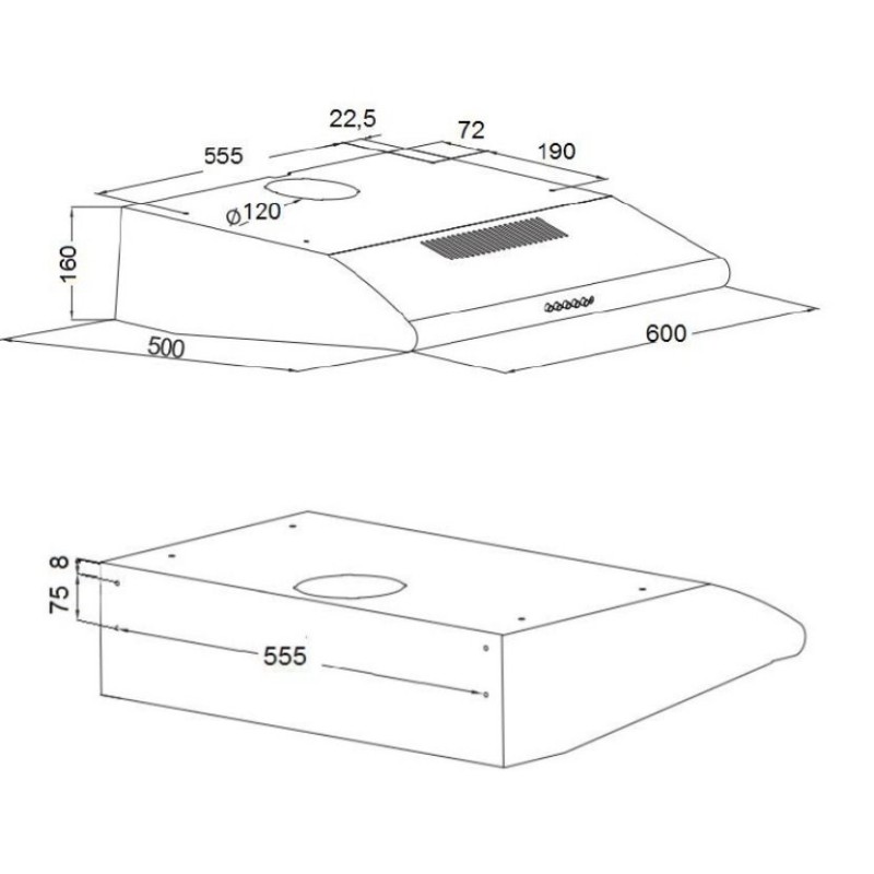 Akpo WK-7 P-3060 Chimney cooker hood Akpo WK-7 P-3060 Chimney cooker hood