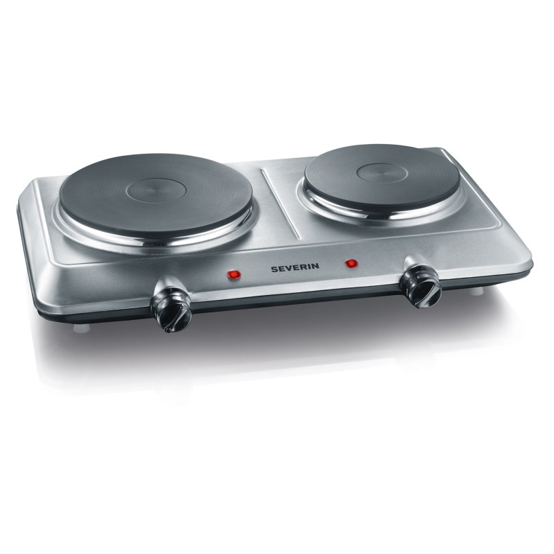 Severin DK 1014 hob Stainless steel Countertop 45.5 cm Sealed plate 2 zone(s) Severin DK 1014 hob Stainless steel Countertop 45.5 cm Sealed plate 2 zone(s)
