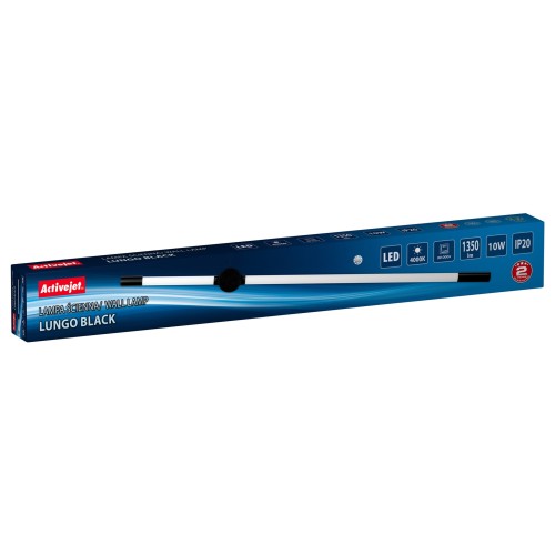 Activejet LED wall lamp AJE-LUNGO Black
