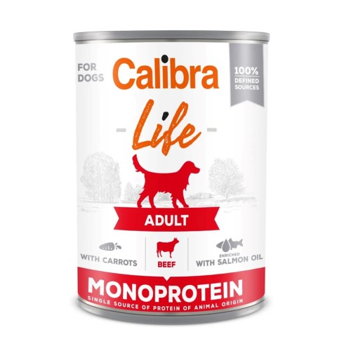 CALIBRA Adult Beef with carrots - wet dog food - 400g CALIBRA Adult Beef with carrots - wet dog food - 400g