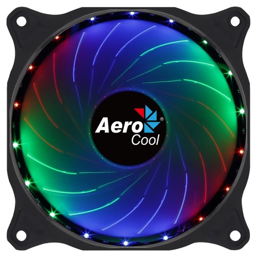 Aerocool COSMO12FRGB PC Fan 12cm LED RGB Molex Connector Silent Black Aerocool COSMO12FRGB PC Fan 12cm LED RGB Molex Connector Silent Black