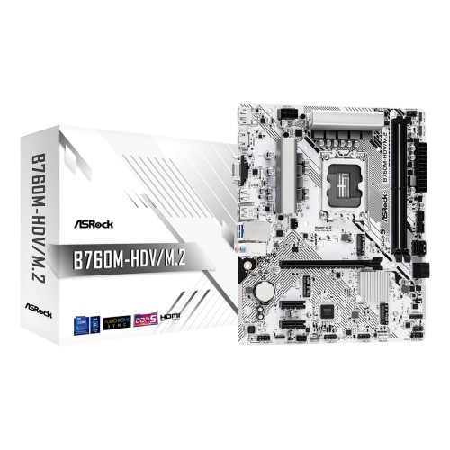 Asrock B760M-HDV/M.2 motherboard Intel B760 LGA 1700 micro ATX