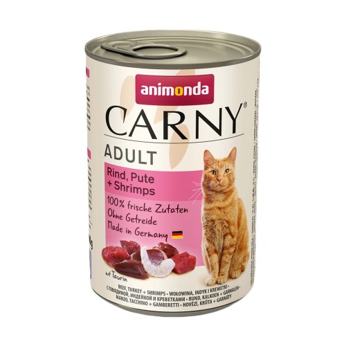 ANIMONDA Carny Adult Beef, turkey, shrimp - wet cat food - 400g ANIMONDA Carny Adult Beef, turkey, shrimp - wet cat food - 400g