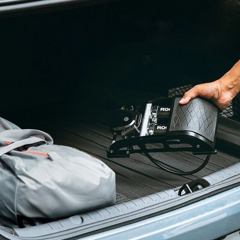 Rockbros 42430001001 black foot pump with display Rockbros 42430001001 black foot pump with display