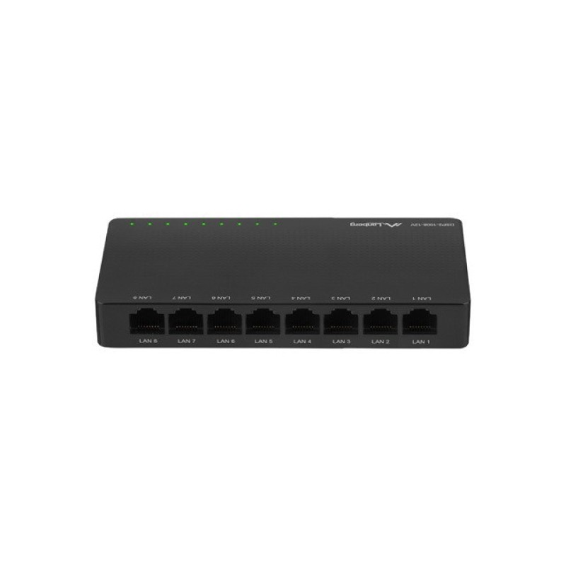 LANBERG SWITCH DSP2-1008-12V (8-PORT, 12V, 1GB/S) LANBERG SWITCH DSP2-1008-12V (8-PORT, 12V, 1GB/S)