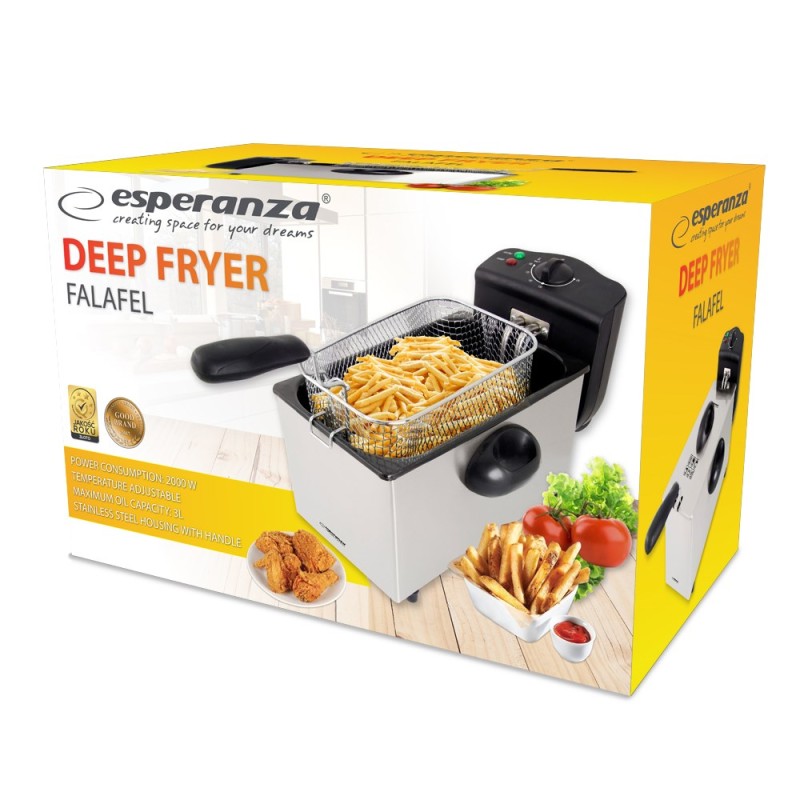 Esperanza EKG010 Deep Fryer 3 L, 2000W Inox Esperanza EKG010 Deep Fryer 3 L, 2000W Inox
