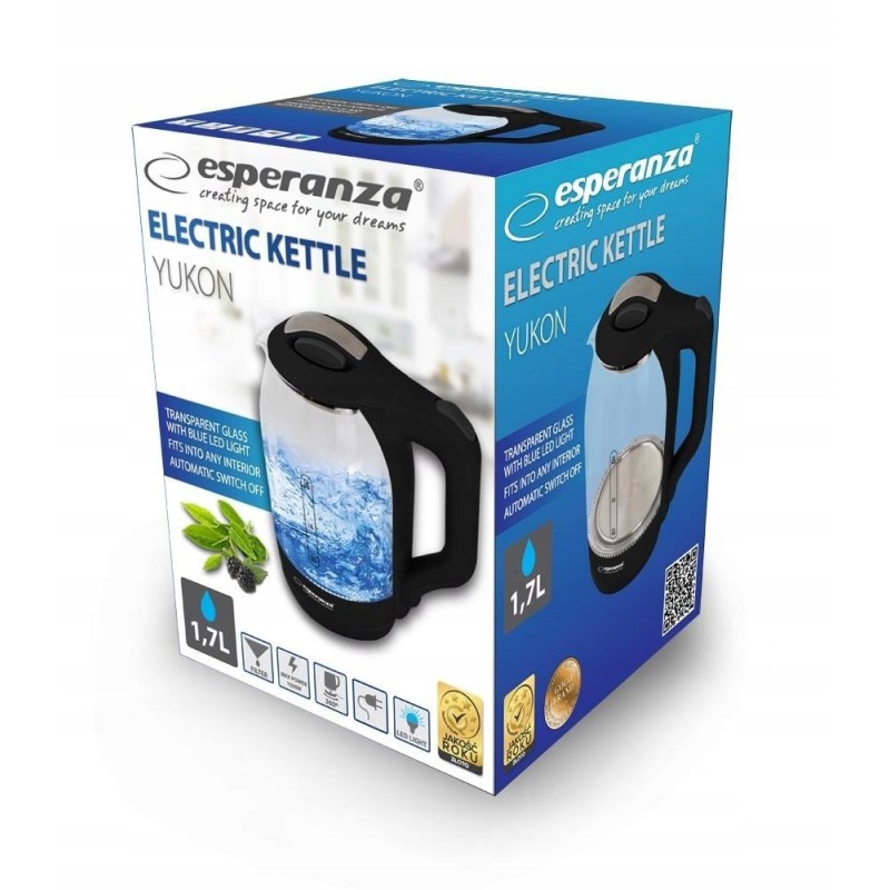 Esperanza EKK025K Electric kettle 1.7 L Black, Multicolor 1500 W Esperanza EKK025K Electric kettle 1.7 L Black, Multicolor 1500 W