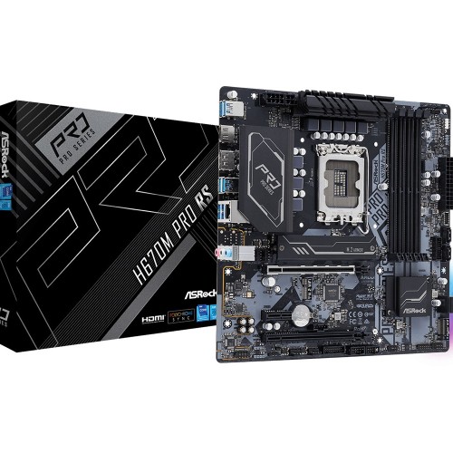 Asrock H670M Pro RS Intel H670 LGA 1700 micro ATX Asrock H670M Pro RS Intel H670 LGA 1700 micro ATX