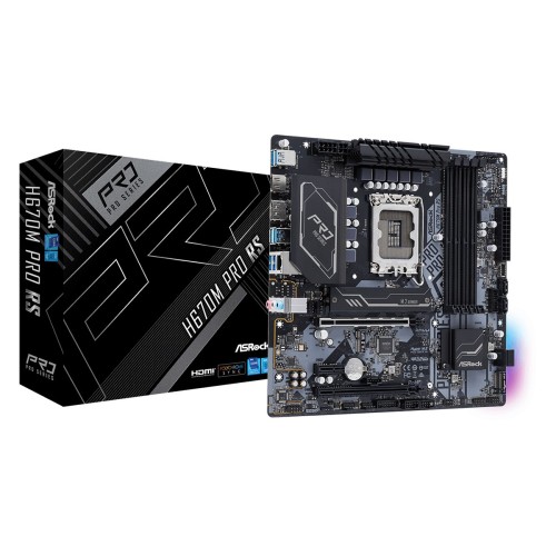 Asrock H670M Pro RS Intel H670 LGA 1700 micro ATX Asrock H670M Pro RS Intel H670 LGA 1700 micro ATX