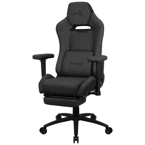 Aerocool ROYALASHBK Premium Ergonomic Gaming Chair Legrests Aeroweave Technology Black Aerocool ROYALASHBK Premium Ergonomic Gaming Chair Legrests Aeroweave Technology Black
