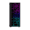 Gembird Fornax 2500 ARGB Gaming ATX computer case, Midi Tower, backlight,  Black