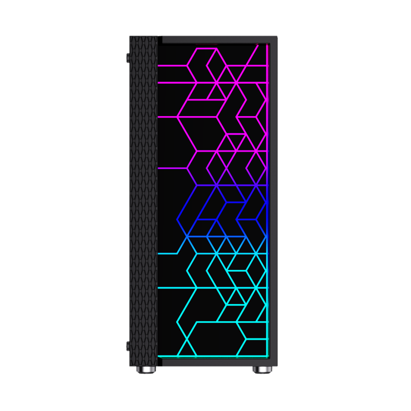 Gembird Fornax 2500 ARGB Gaming ATX computer case, Midi Tower, backlight, Black Gembird Fornax 2500 ARGB Gaming ATX computer case, Midi Tower, backlight, Black