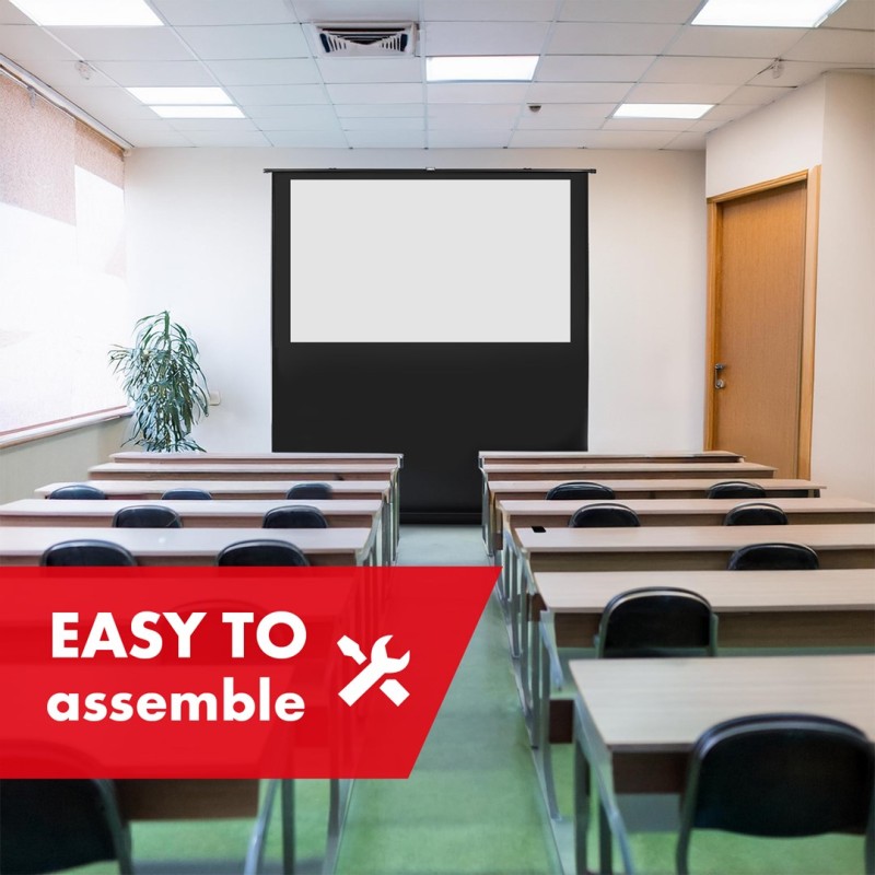 Maclean MC-212 Portable Projection Screen, Compact, Floor, 80 Maclean MC-212 Portable Projection Screen, Compact, Floor, 80