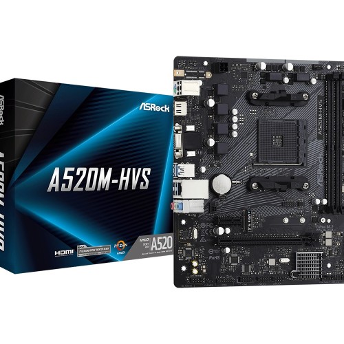 Asrock A520M-HVS AMD A520 Socket AM4 micro ATX