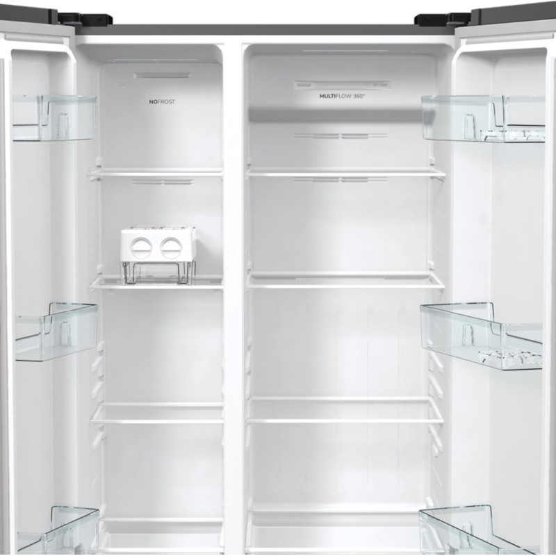 Gorenje NRR9185EAXL side-by-side refrigerator Freestanding 550 L E Silver Gorenje NRR9185EAXL side-by-side refrigerator Freestanding 550 L E Silver