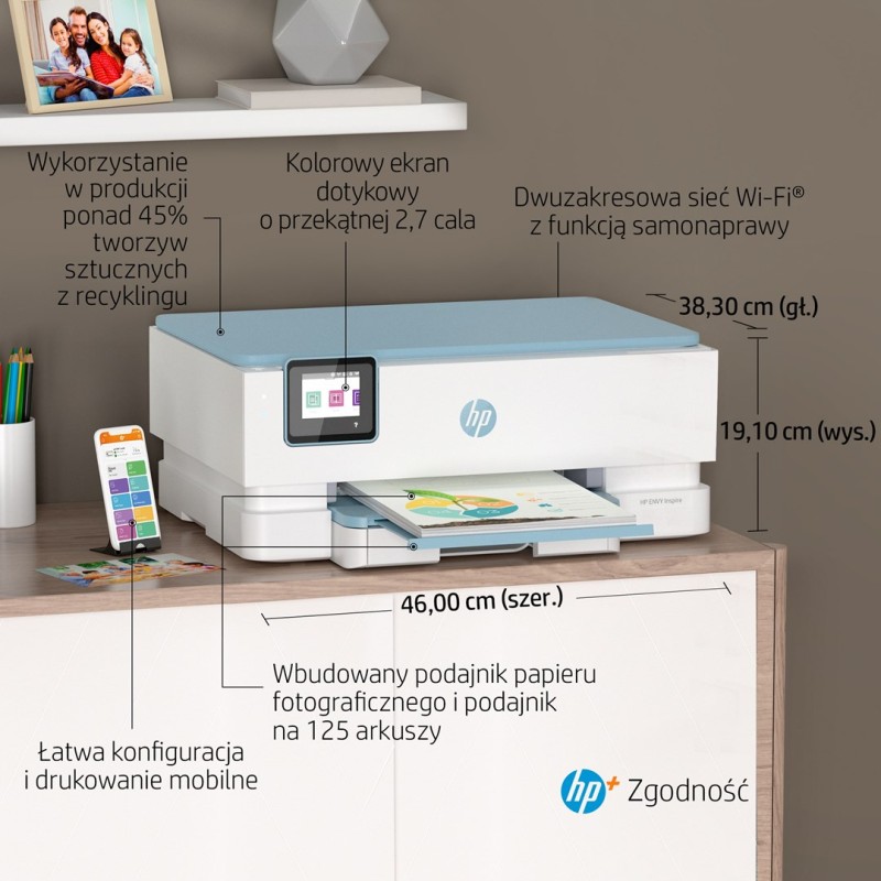 HP ENVY Inspire 7221e All-in-One Printer Thermal inkjet A4 4800 x 1200 DPI 15 ppm Wi-Fi HP ENVY Inspire 7221e All-in-One Printer Thermal inkjet A4 4800 x 1200 DPI 15 ppm Wi-Fi