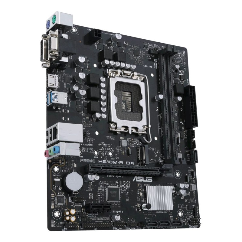 ASUS PRIME H610M-R D4 Intel H610 LGA 1700 micro ATX ASUS PRIME H610M-R D4 Intel H610 LGA 1700 micro ATX
