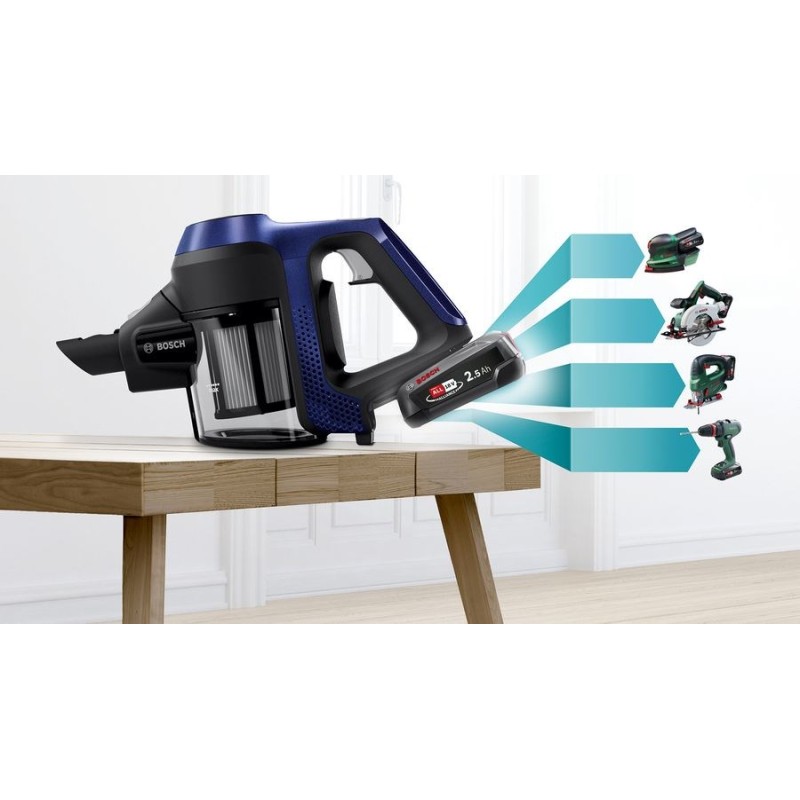 Bosch Serie 6 BBS611MAT handheld vacuum Blue Bagless Bosch Serie 6 BBS611MAT handheld vacuum Blue Bagless