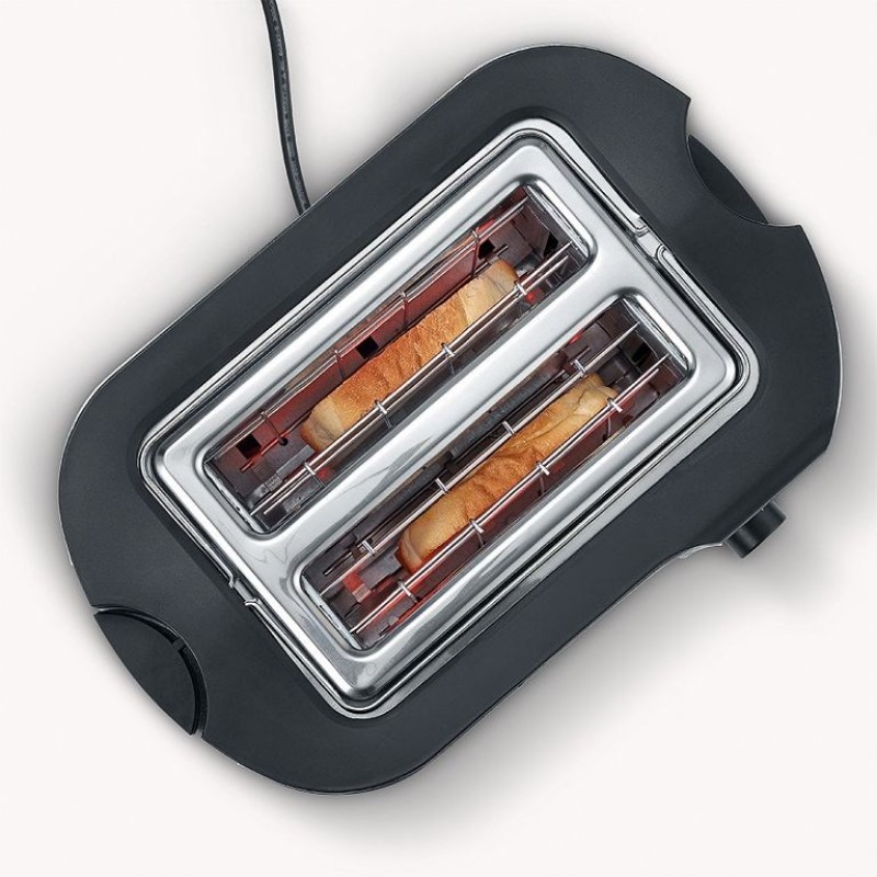 SEVERIN TOASTER RED, 2 SLICES, STEEL, 800W AT2217 SEVERIN TOASTER RED, 2 SLICES, STEEL, 800W AT2217