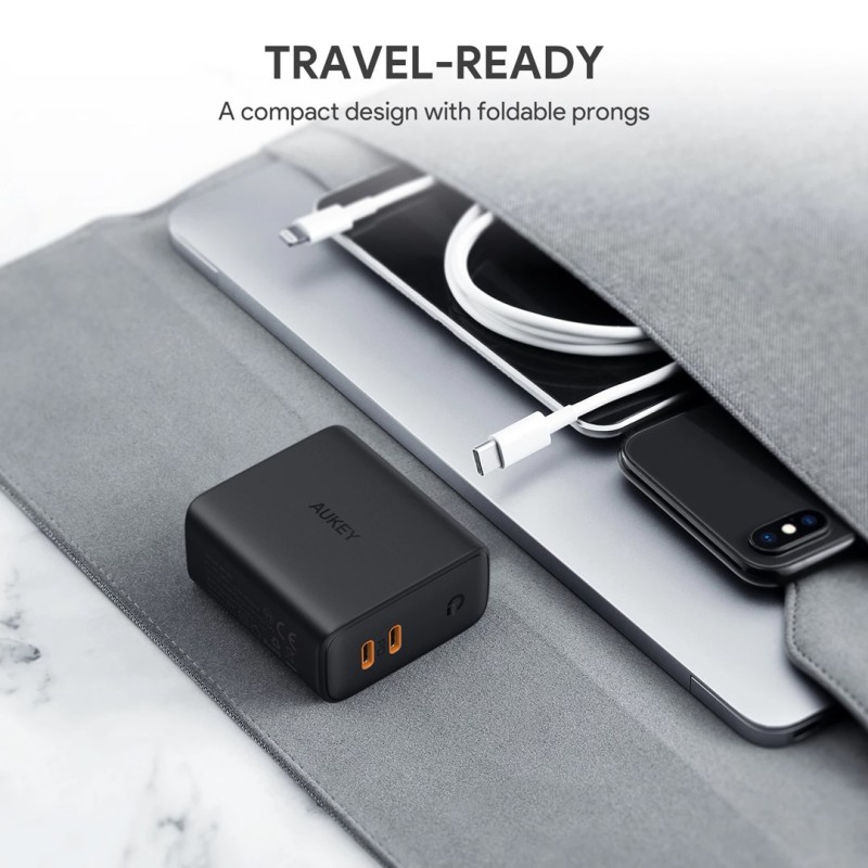 AUKEY PA-D2 mobile device charger 36W Black Indoor AUKEY PA-D2 mobile device charger 36W Black Indoor