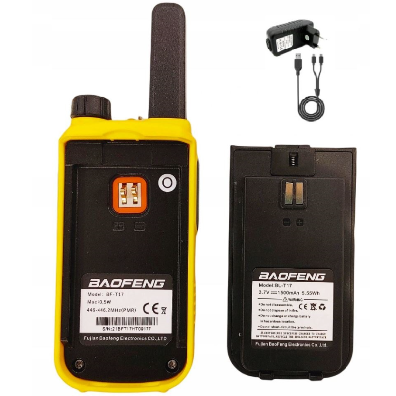 Walkie-Talkie Baofeng BF-T17 yellow Walkie-Talkie Baofeng BF-T17 yellow