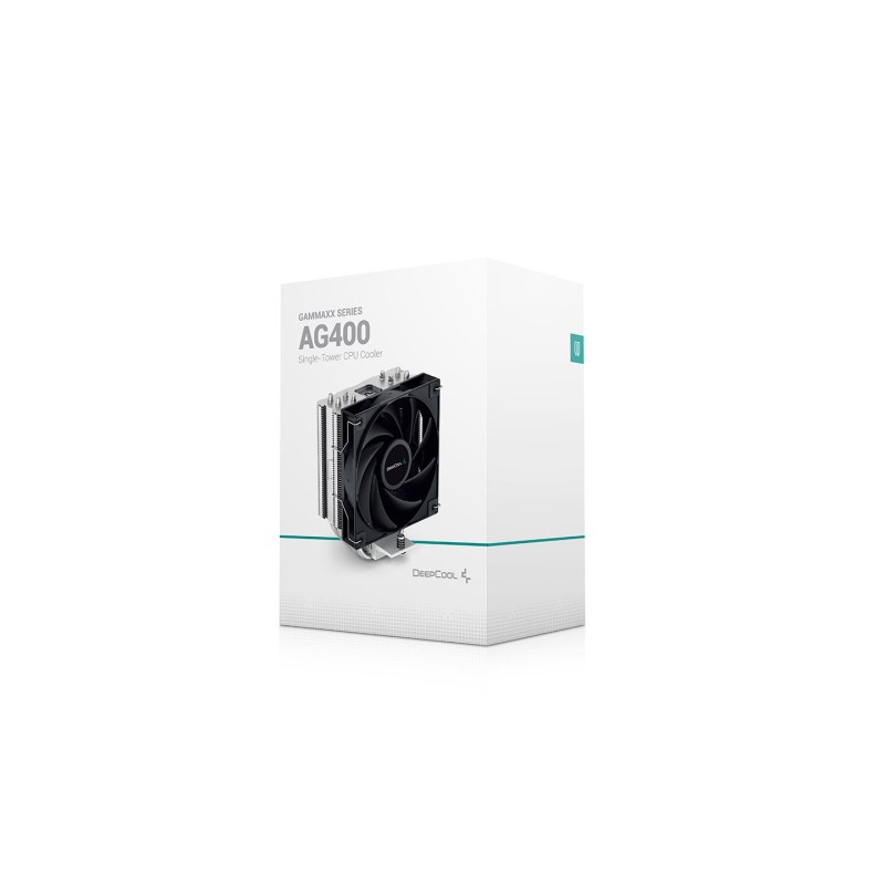 DeepCool AG400 Processor Air cooler 12 cm Aluminium, Black 1 pc(s) DeepCool AG400 Processor Air cooler 12 cm Aluminium, Black 1 pc(s)