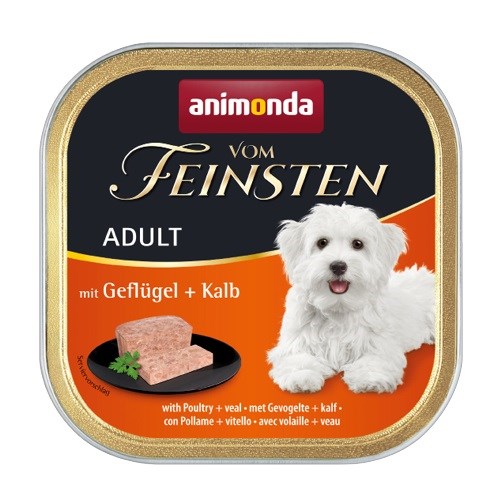 ANIMONDA Vom Feinsten Adult Poultry and veal - wet dog food - 150g ANIMONDA Vom Feinsten Adult Poultry and veal - wet dog food - 150g