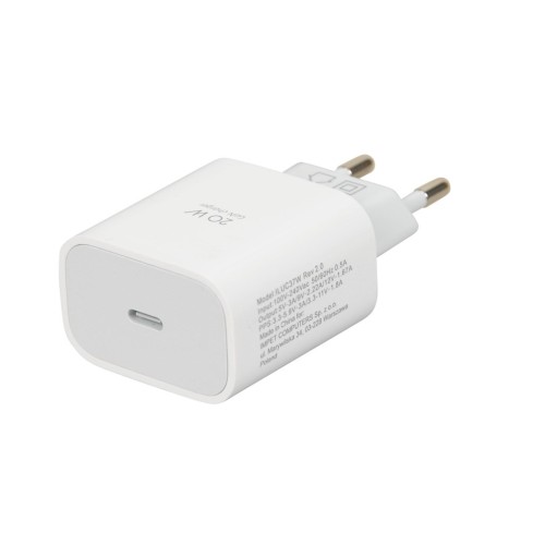 Wall charger iBOX C-37 GaN PD20W, white Wall charger iBOX C-37 GaN PD20W, white