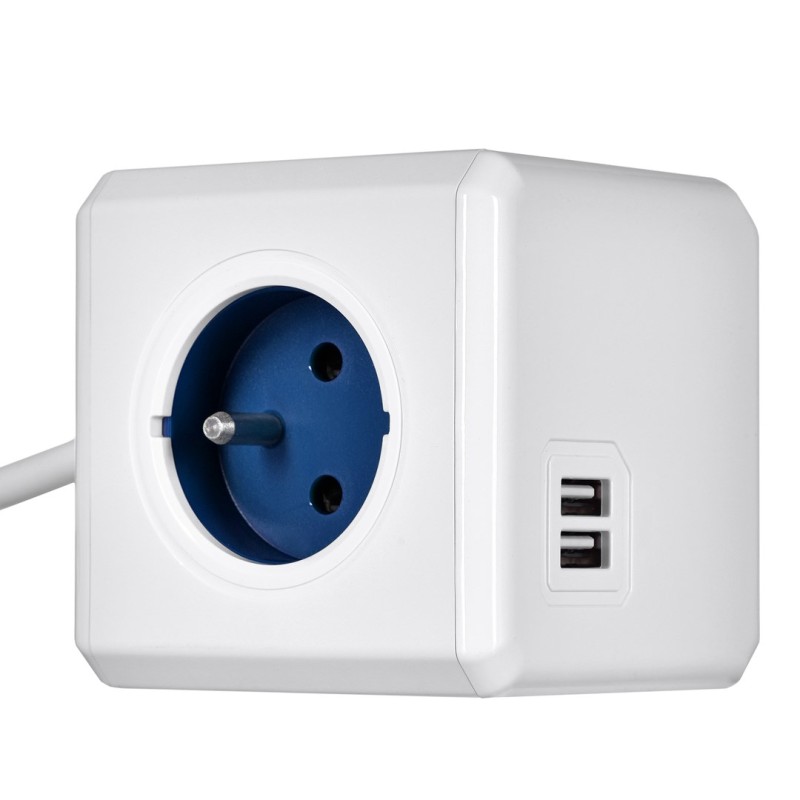 Allocacoc 2402BL/FREUPC power extension 1.5 m 4 AC outlet(s) Indoor Blue, White Allocacoc 2402BL/FREUPC power extension 1.5 m 4 AC outlet(s) Indoor Blue, White
