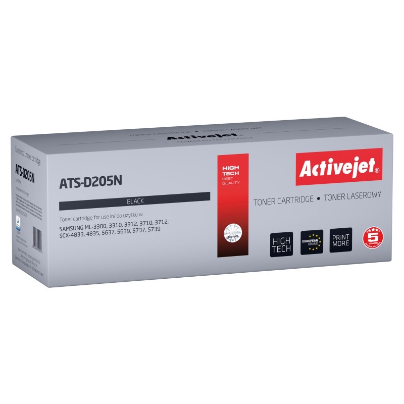 Activejet ATS-D205N Toner (Replacement for Samsung MLT-D205S; Supreme; 2000 pages; black)