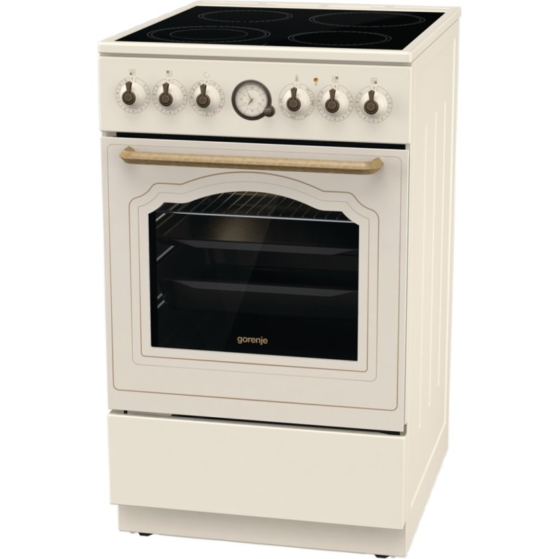 Gorenje GECS5B70CLI Freestanding cooker Electric Ceramic hob Ivory