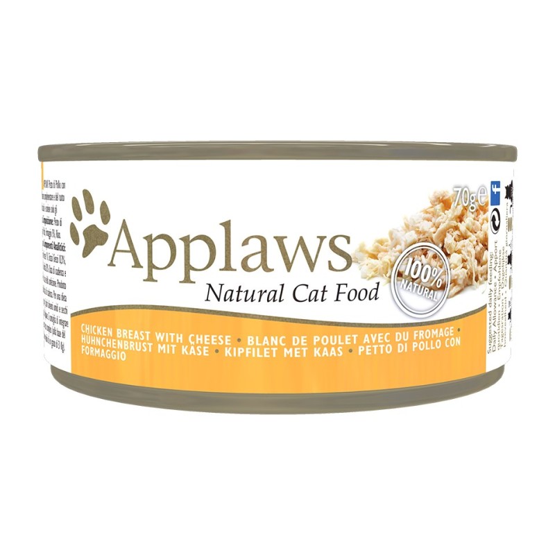 APPLAWS Natural Cat Food Chicken with cheese - wet cat food - 70g APPLAWS Natural Cat Food Chicken with cheese - wet cat food - 70g